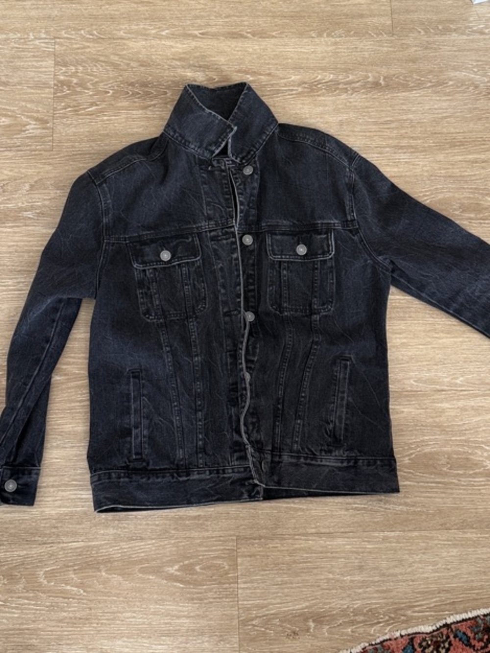 Abercrombie & Fitch relaxed fit Black Denim Jacket